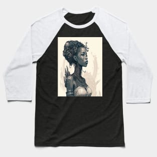 Beautiful african space queen Baseball T-Shirt